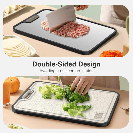 Pure Titanium Double Sided Cutting Board